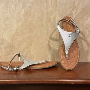 Sam Edelman Silver Sandals, Size 11M